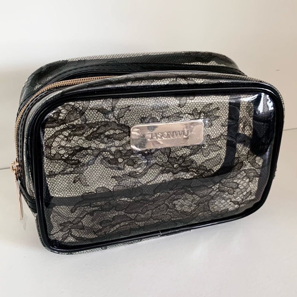 Jason wu beauty clear lace zippy pouch